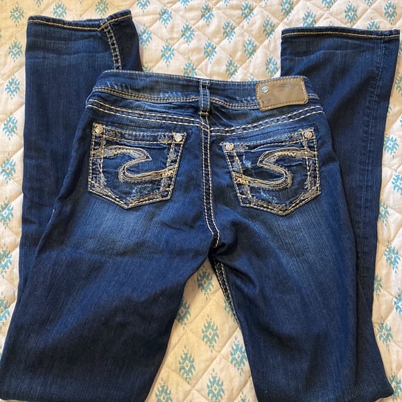 Woman’s Silver Bootcut Jeans - Picture 3 of 3